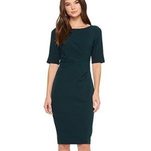 NWT Adrianna Papell hunter green midi dress